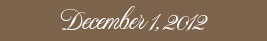 December 1, 2012